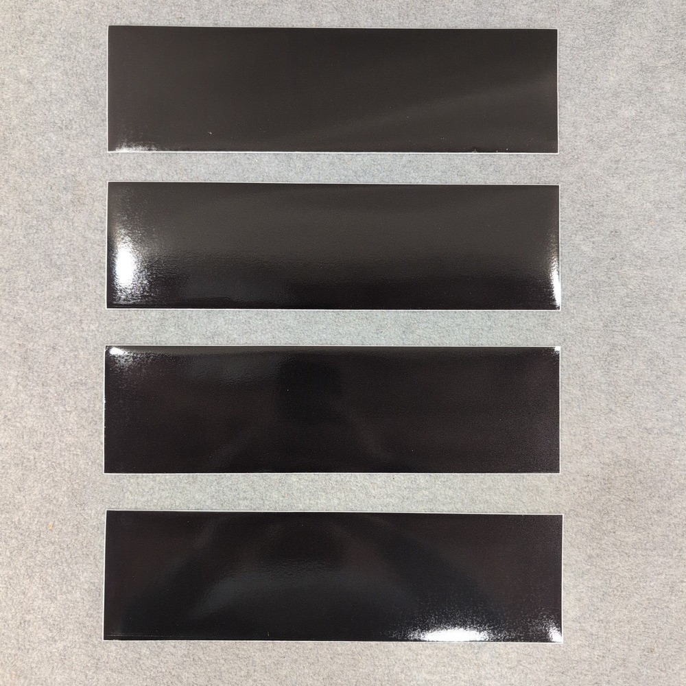 3M Scotchlite Reflective Graphic Film Black Adhesive Strips 4-Pack Safety Tape - Picture 2 of 5